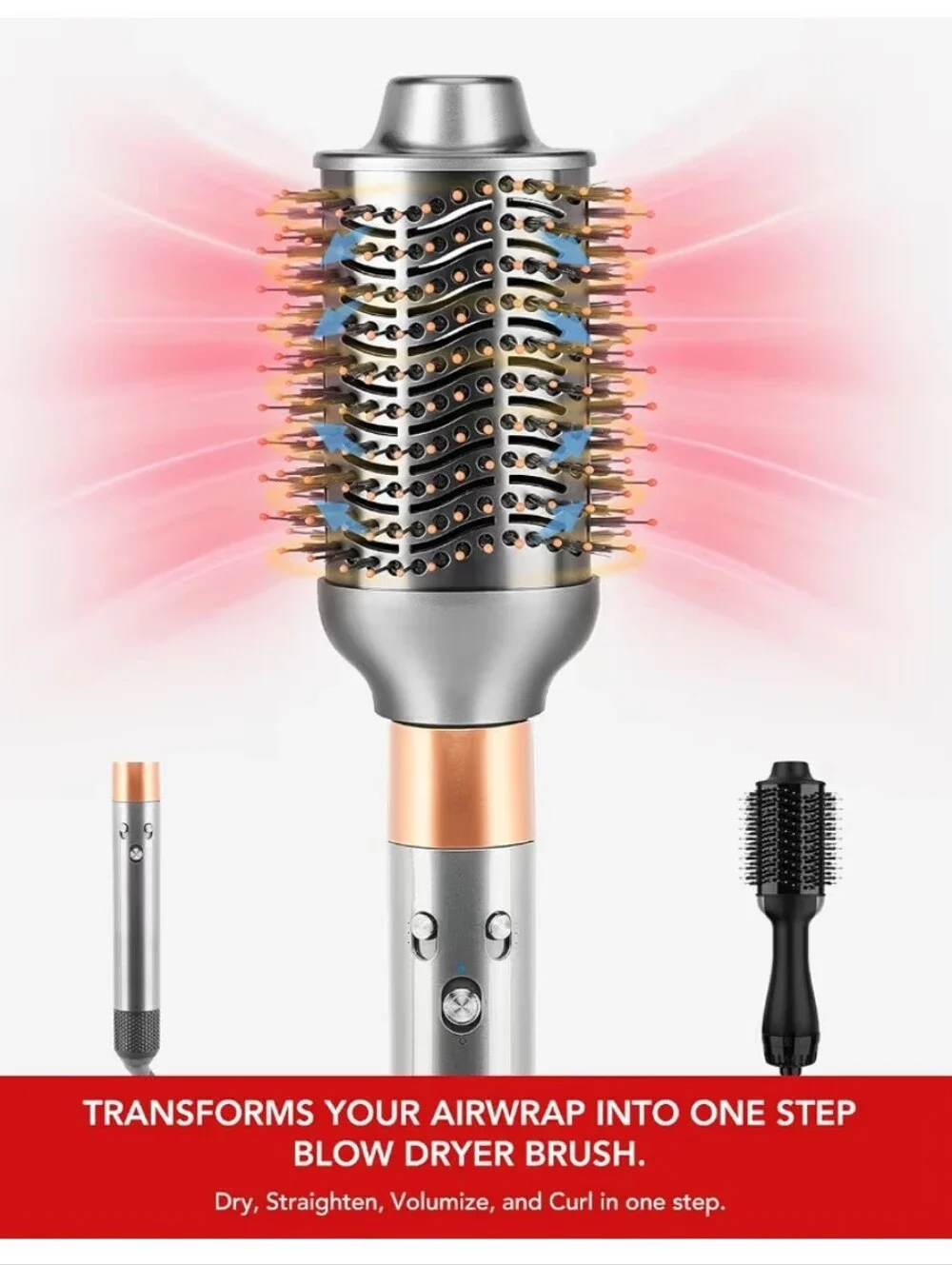 Oval Blow Dryer Brush Attachment for Dyson Airwrap MultiStyler